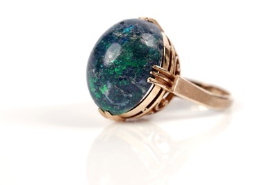 Lot 1274 - A boulder opal ring