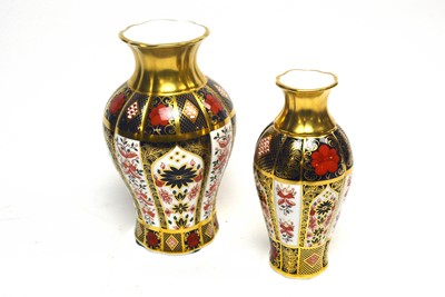 Lot 208 - Two Royal Crown Derby vases