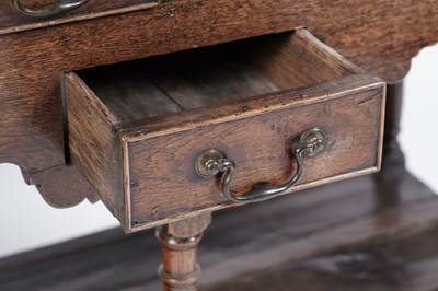 Lot 767 - A George III oak dresser base