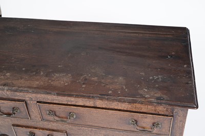 Lot 767 - A George III oak dresser base