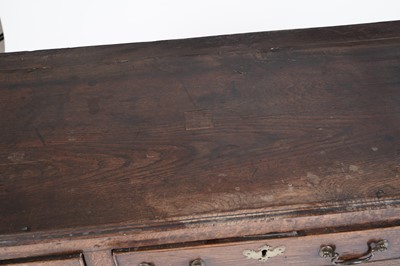 Lot 767 - A George III oak dresser base