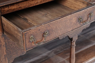 Lot 767 - A George III oak dresser base