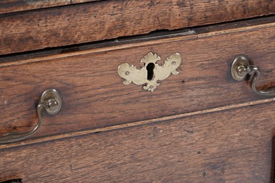 Lot 767 - A George III oak dresser base