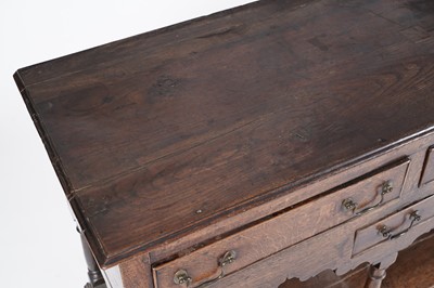 Lot 767 - A George III oak dresser base