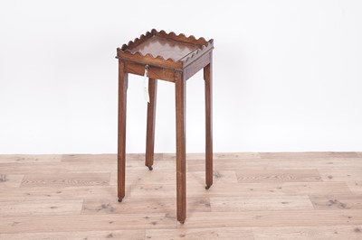 Lot 63 - A George III mahogany urn/kettle stand