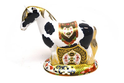 Lot 213 - A Royal Crown Derby ‘Old Imari’ 1128 pattern ‘Appleby Stallion’