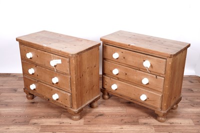 Lot 26 - A pair of Vintage pine beside cabinets