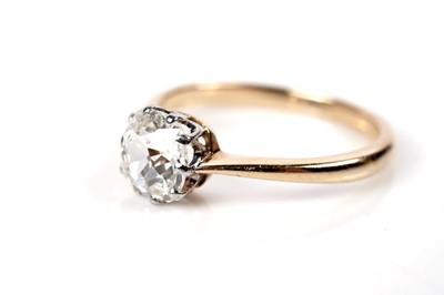 Lot 1108 - A single stone diamond ring