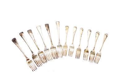 Lot 777 - A selection of silver table and other forks