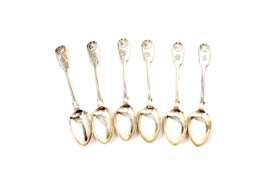 Lot 791 - A set of six silver teaspoons by Lister & Sons