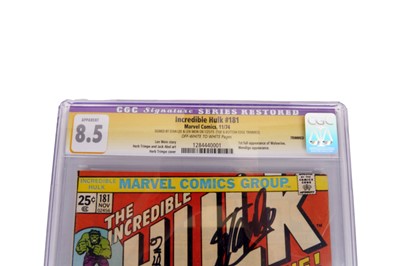 Lot 111 - Hulk No. 181 signed by Stan Lee