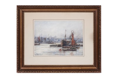 Lot 34 - Frederick William Scarborough - On The Thames | watercolour