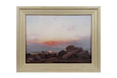 Lot 121 - George Blackie Sticks - Channel at the Farne Islands | oil