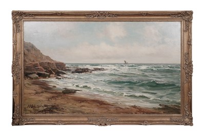 Lot 139 - John Falconer Slater - Dawn off the coast at Shields | oil