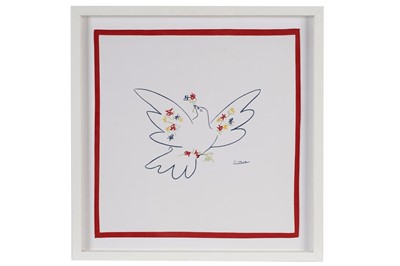 Lot 909 - After Pablo Picasso - Dove of Peace | silk scarf