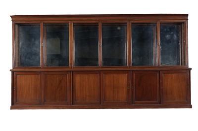 Lot 771 - A large early 20th Century mahogany shop display cabinet