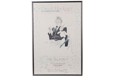 Lot 266 - After David Hockney - An exhibition poster for David Hockney at The Tate Gallery (1980) | print