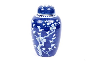 Lot 386 - Chinese blue and white ginger jar and cover