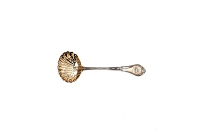 Lot 1586 - A late 19th Century American silver sugar sifter ladle