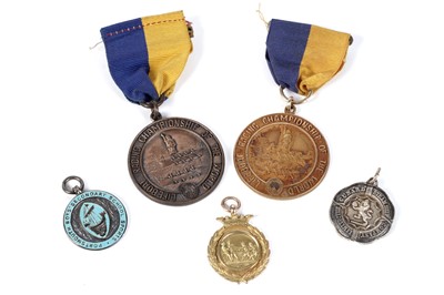 Lot 619 - The Life Boat Rowing medals of H.W. Armstrong