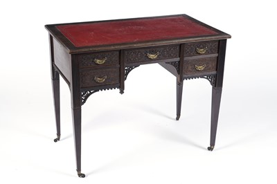 Lot 721 - A late 19th Century Edwards & Roberts mahogany writing desk