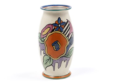 Lot 520 - A Clarice Cliff Latona ‘Cartoon Flower’ pattern vase