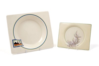 Lot 531 - A Clarice Cliff ‘Tulips’ pattern and other square plate