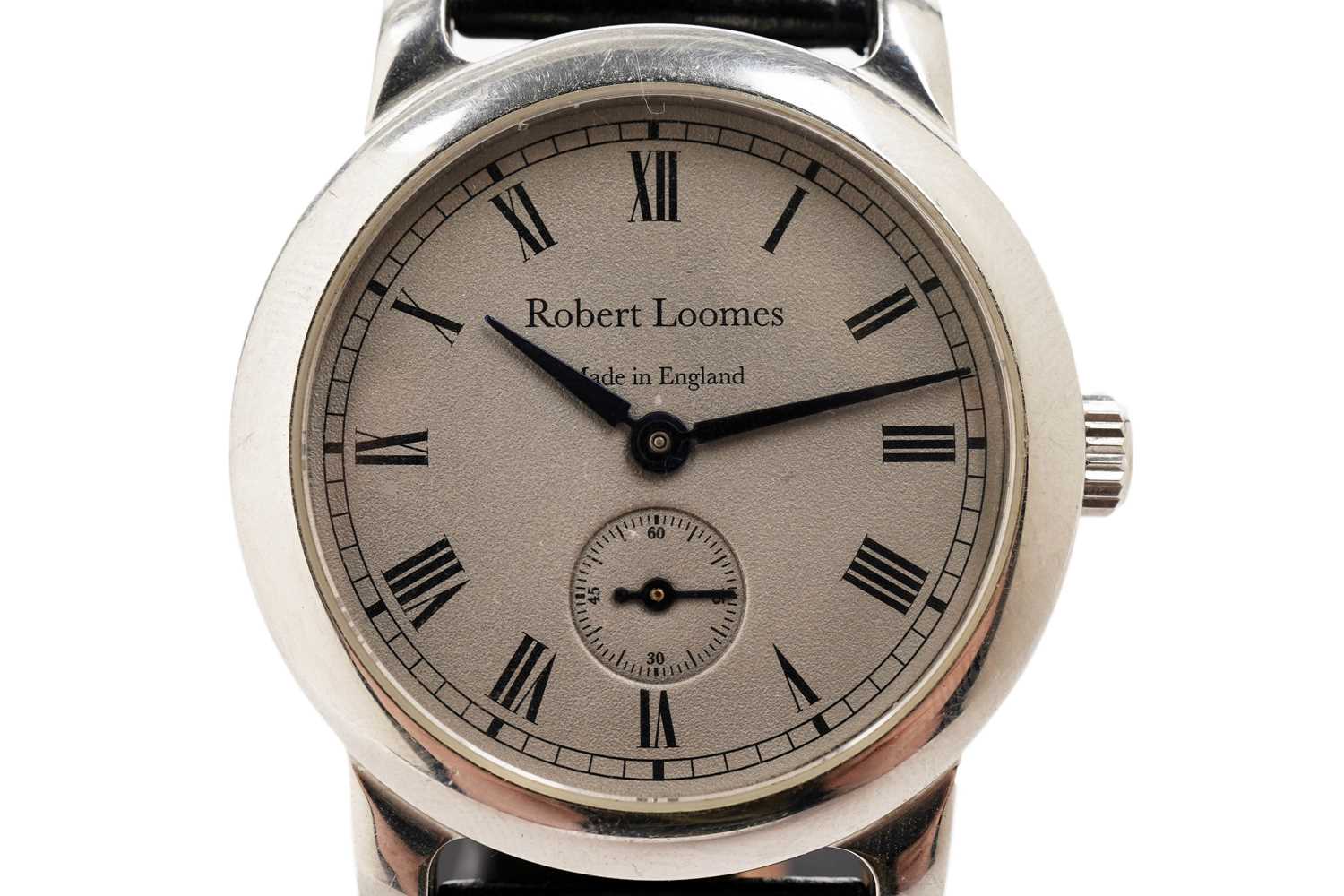 Lot 1062 - Robert Loomes  'Robin' : a limited-edition stainless steel cased wristwatch