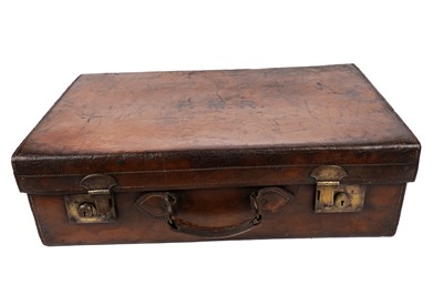 Lot 602 - A good quality leather suitcase by Mappin & Webb