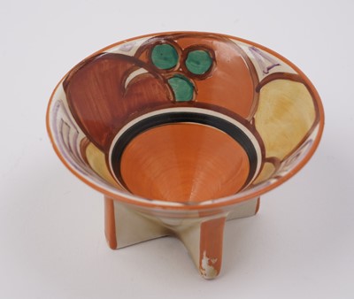 Lot 569 - A Clarice Cliff Fantasque ‘Melon’ pattern conical coffee service