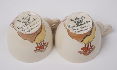Lot 856 - A Clarice Cliff ‘Coral Firs’ Bonjour pattern coffee service