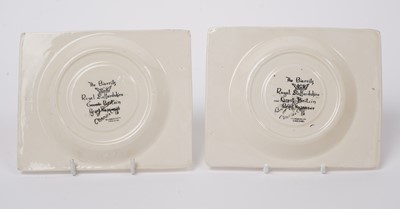 Lot 856 - A Clarice Cliff ‘Coral Firs’ Bonjour pattern coffee service
