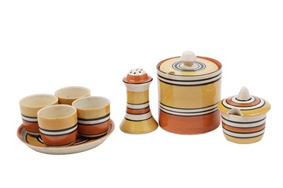 Lot 573 - A selection of Clarice Cliff ‘Concentric Circles’ pattern dinnerware