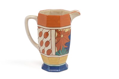 Lot 577 - A Clarice Cliff ‘Umbrellas and Rain’ pattern Athens jug