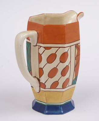 Lot 577 - A Clarice Cliff ‘Umbrellas and Rain’ pattern Athens jug