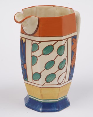 Lot 577 - A Clarice Cliff ‘Umbrellas and Rain’ pattern Athens jug