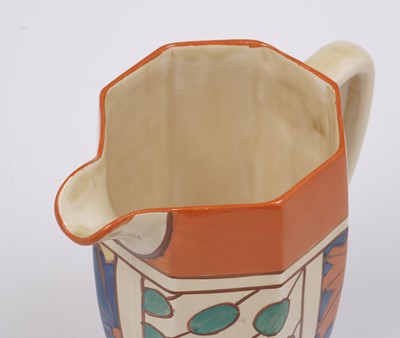 Lot 577 - A Clarice Cliff ‘Umbrellas and Rain’ pattern Athens jug