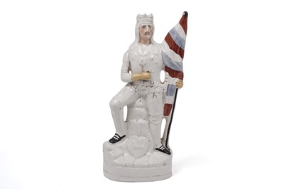 Lot 482 - A Staffordshire figure of George Rignold as Henry V