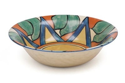 Lot 582 - A Clarice Cliff ‘Double V’ pattern bowl