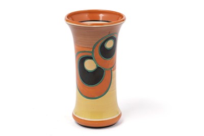 Lot 589 - A Clarice Cliff ‘Bowling’ pattern vase