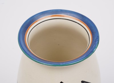 Lot 591 - A Clarice Cliff Latona ‘Cartoon Flower’ pattern vase