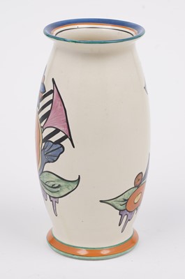Lot 591 - A Clarice Cliff Latona ‘Cartoon Flower’ pattern vase