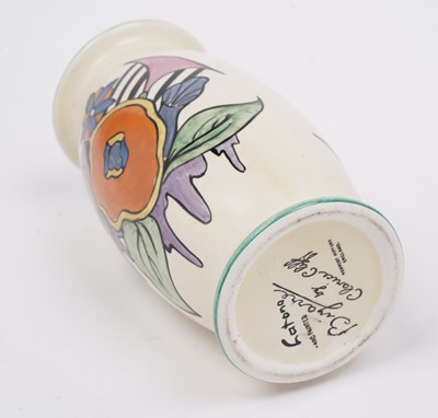 Lot 591 - A Clarice Cliff Latona ‘Cartoon Flower’ pattern vase