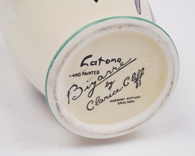 Lot 591 - A Clarice Cliff Latona ‘Cartoon Flower’ pattern vase
