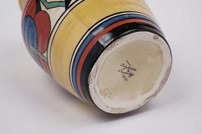 Lot 593 - A Clarice Cliff ‘Red Picasso’ pattern Isis jug