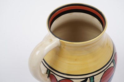 Lot 593 - A Clarice Cliff ‘Red Picasso’ pattern Isis jug