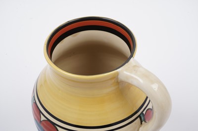 Lot 593 - A Clarice Cliff ‘Red Picasso’ pattern Isis jug