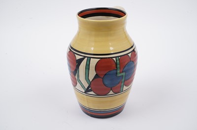 Lot 593 - A Clarice Cliff ‘Red Picasso’ pattern Isis jug