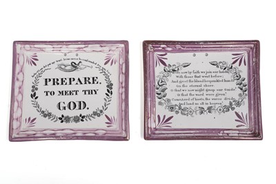 Lot 494 - Two Small Sunderland motto plaques