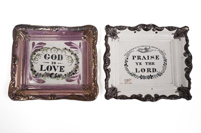 Lot 501 - Two Sunderland motto plaques